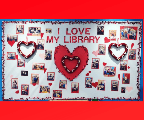 I Love My Library board