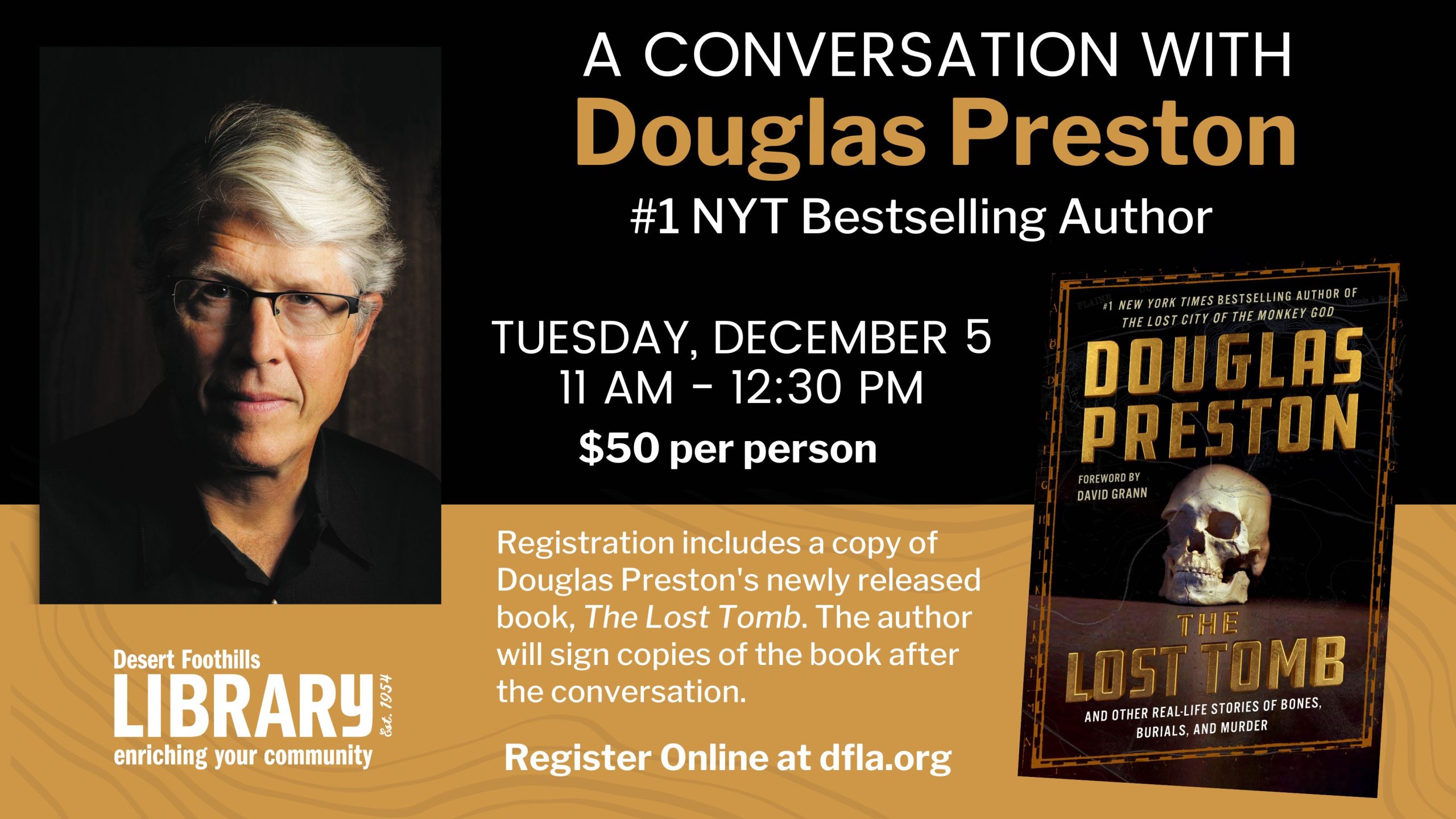 Douglas Preston at the Desert Foothills Library