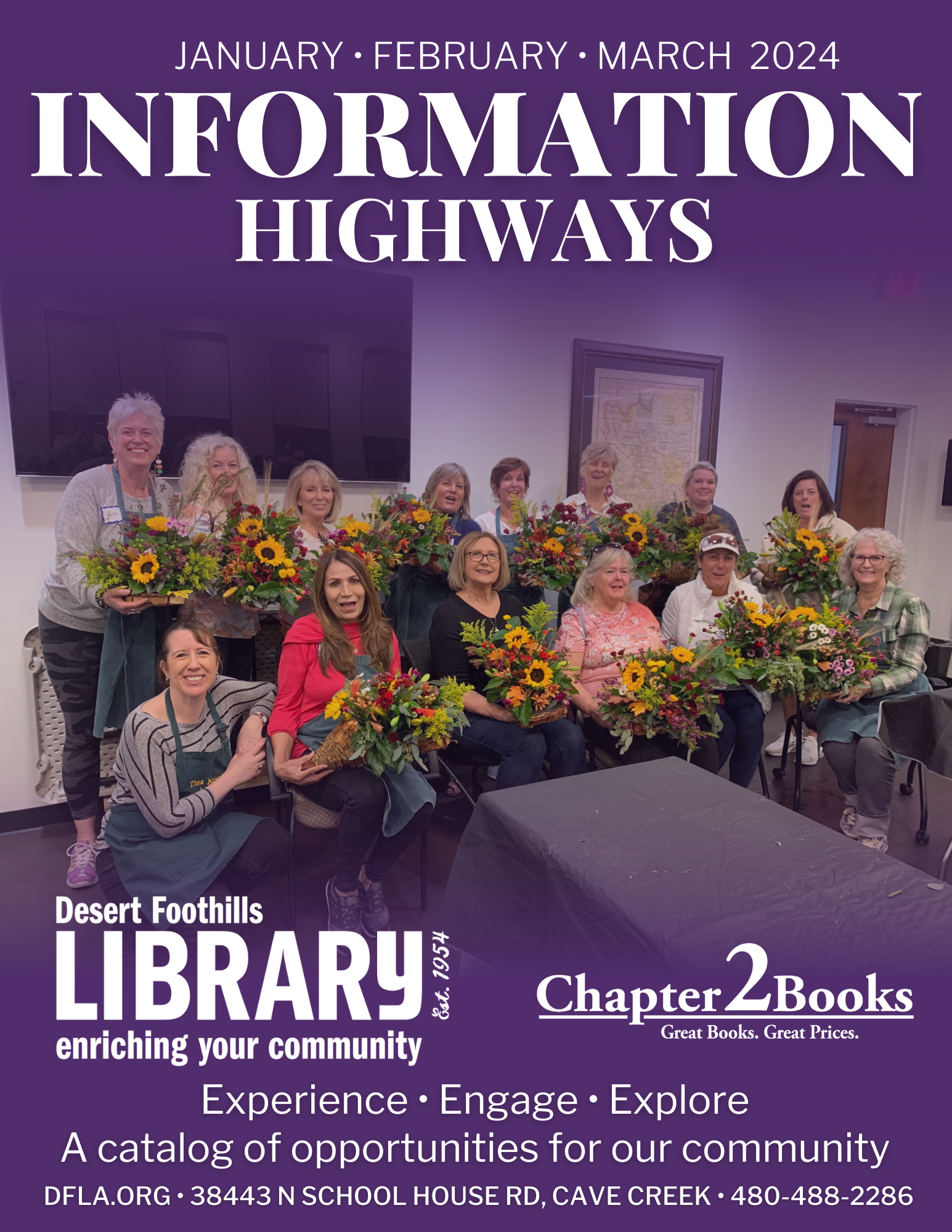 Information Highways brochure for the desert foothills library