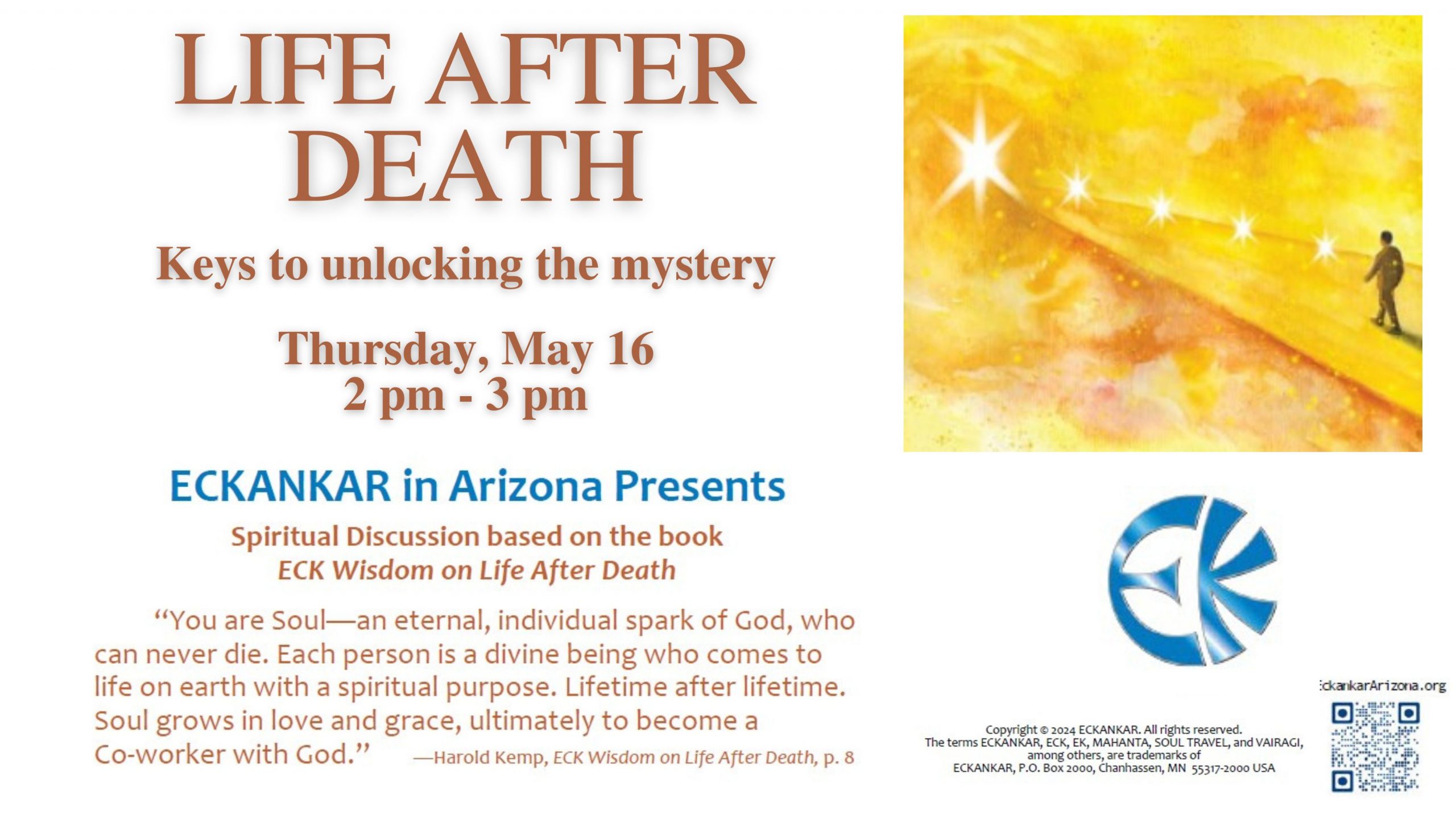life after death discussion at the desert foothills library
