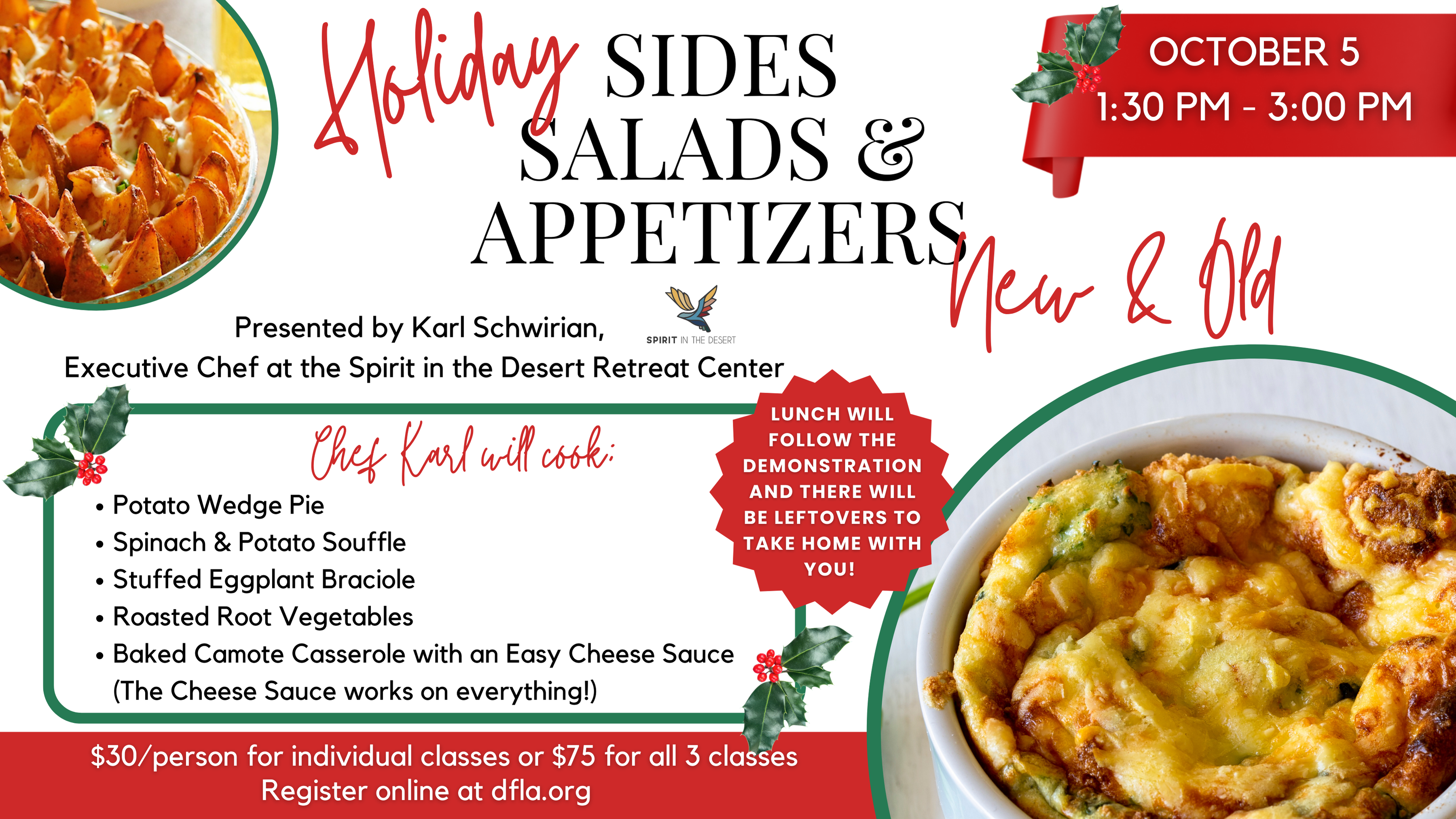 Holiday cooking class at the desert foothills library