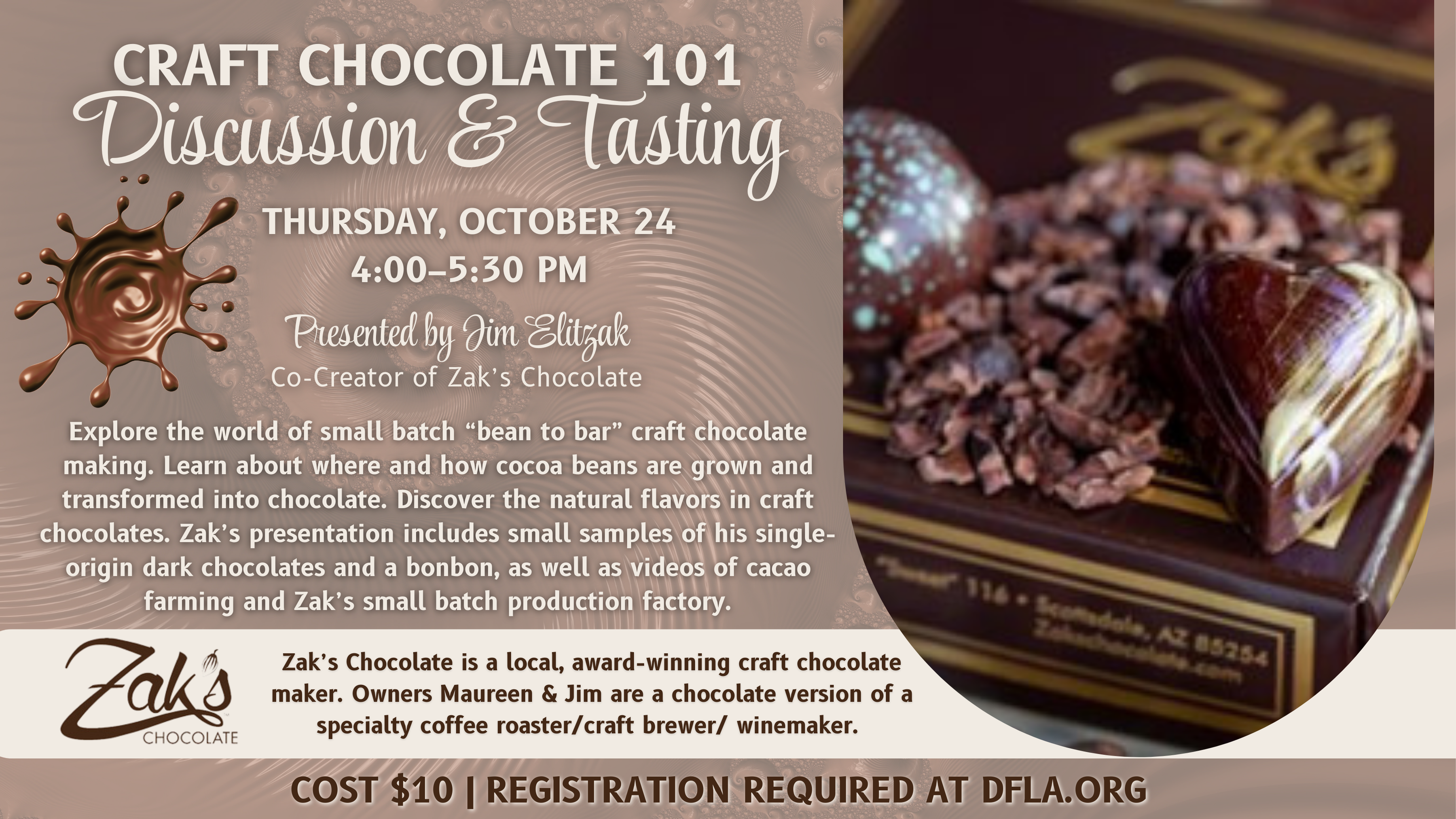 craft chocolate making and tasting