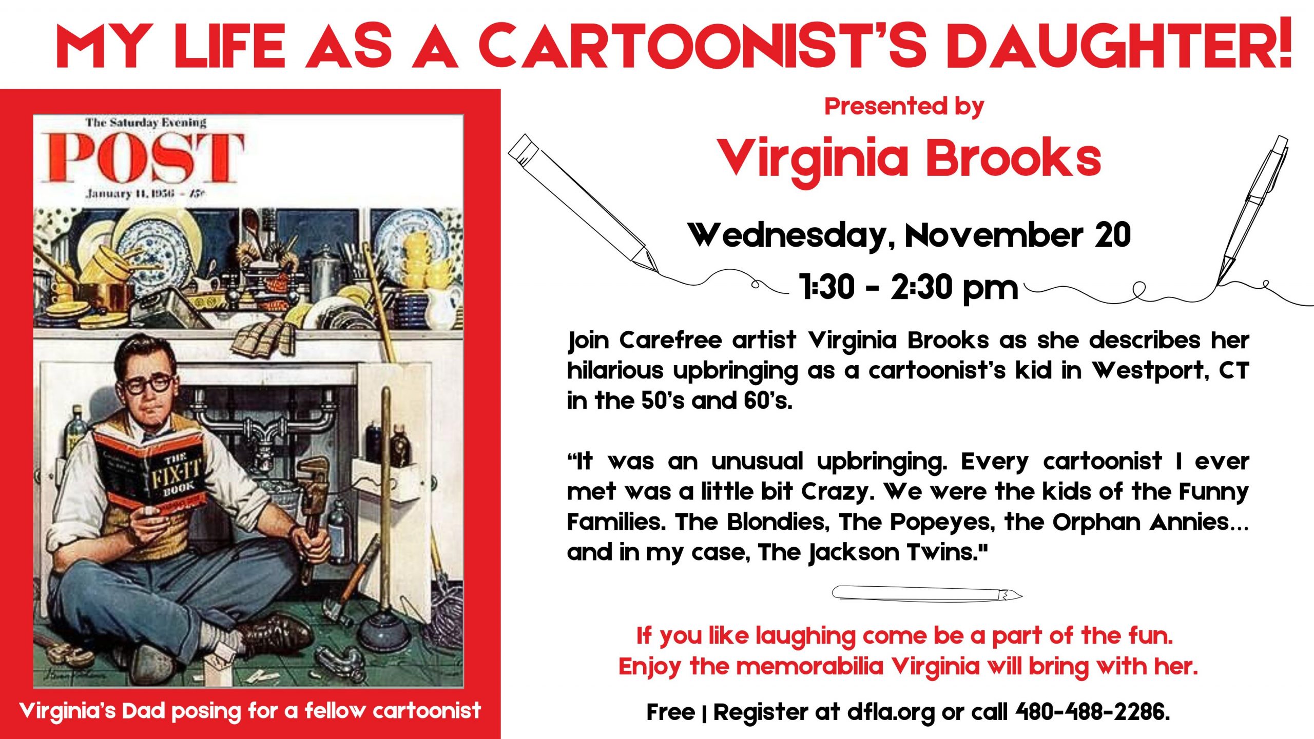 life as a cartoonist daughter by virginia brooks