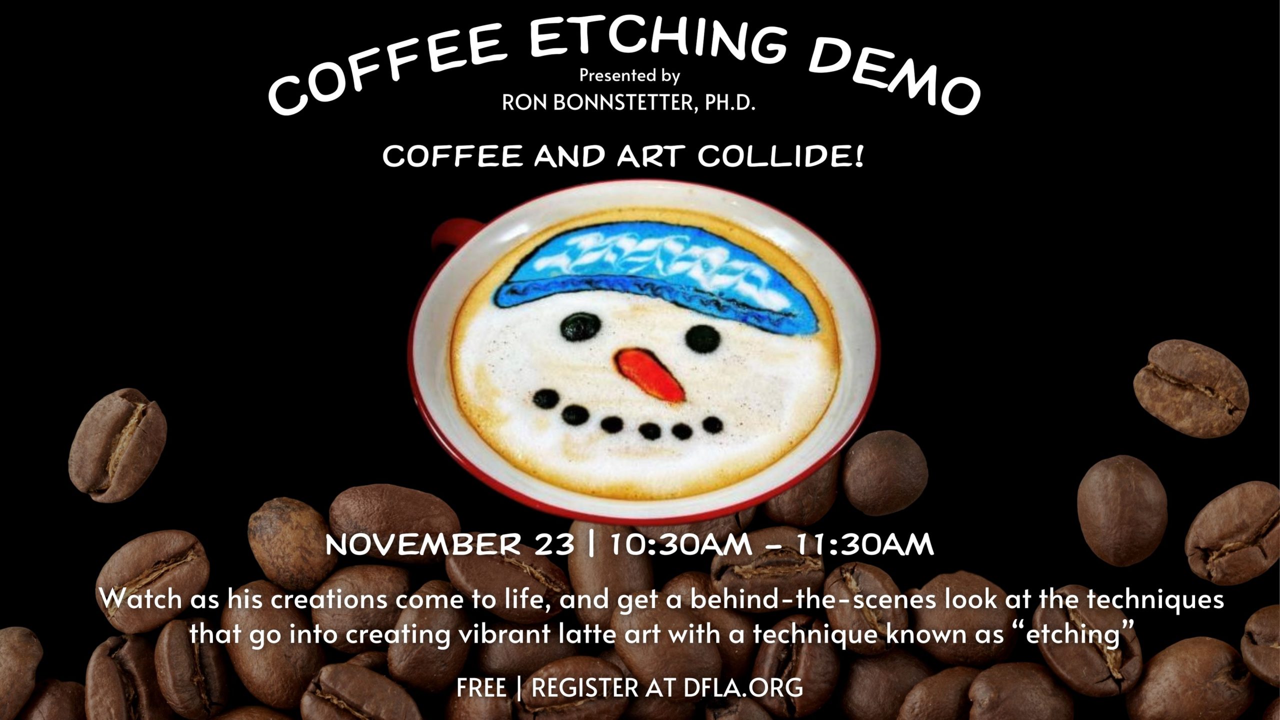 coffee etching demo