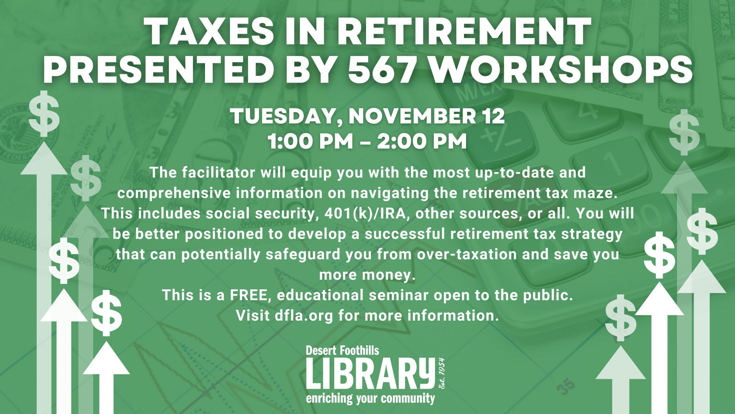 taxes in retirement workshop