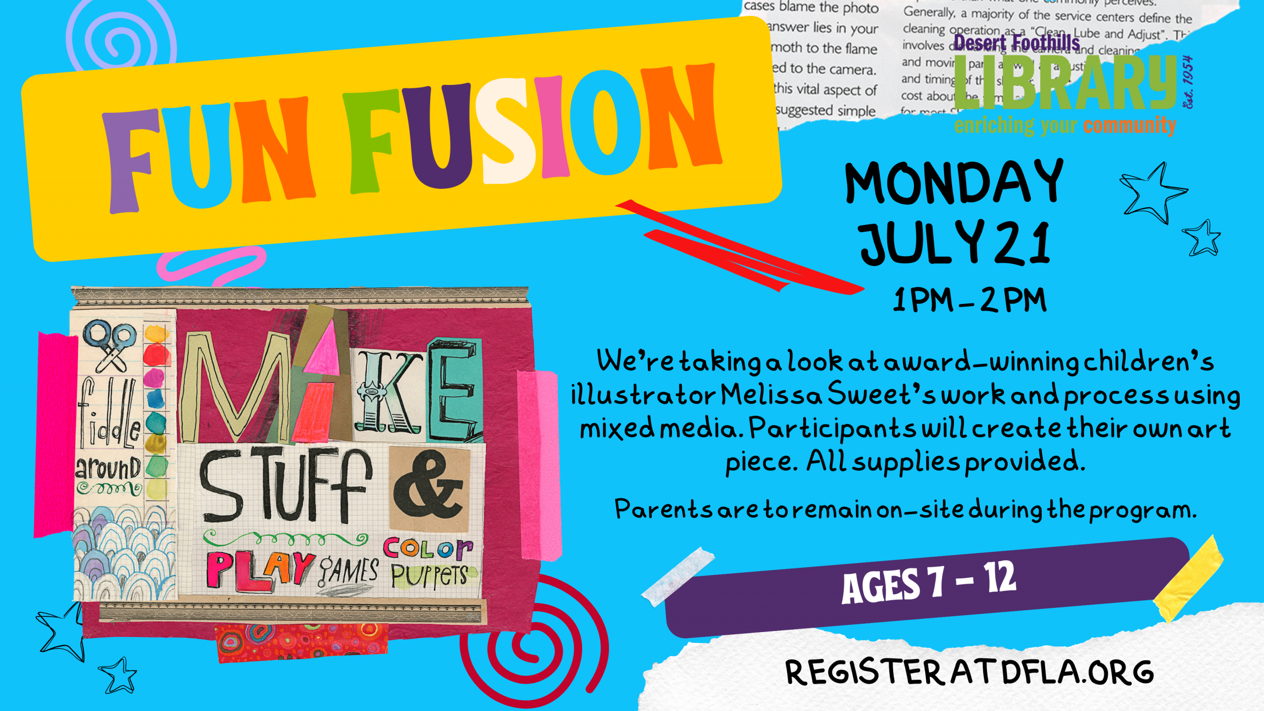 fun fusion for kids at the desert foothills library