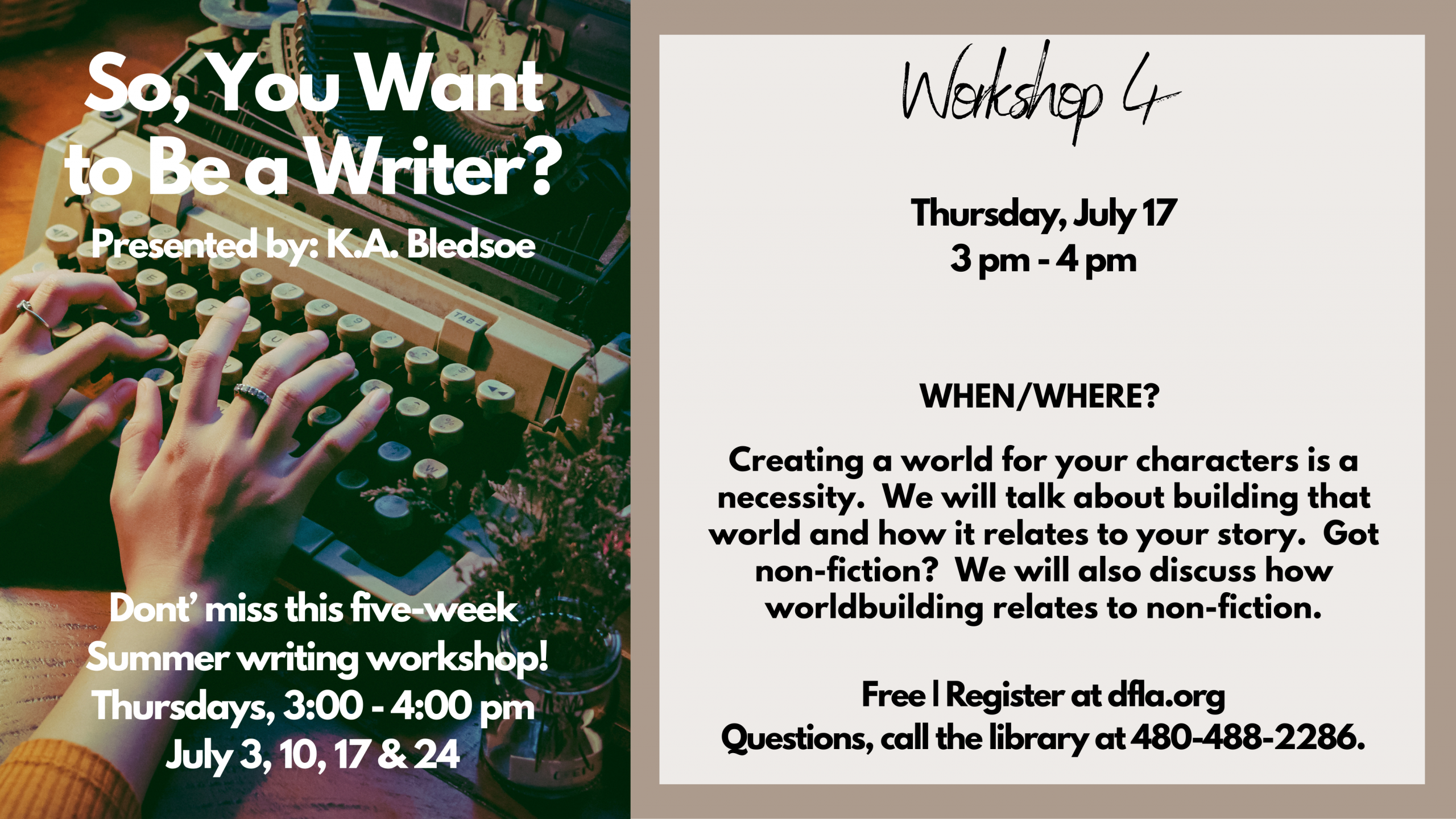 So you want to be a writer
