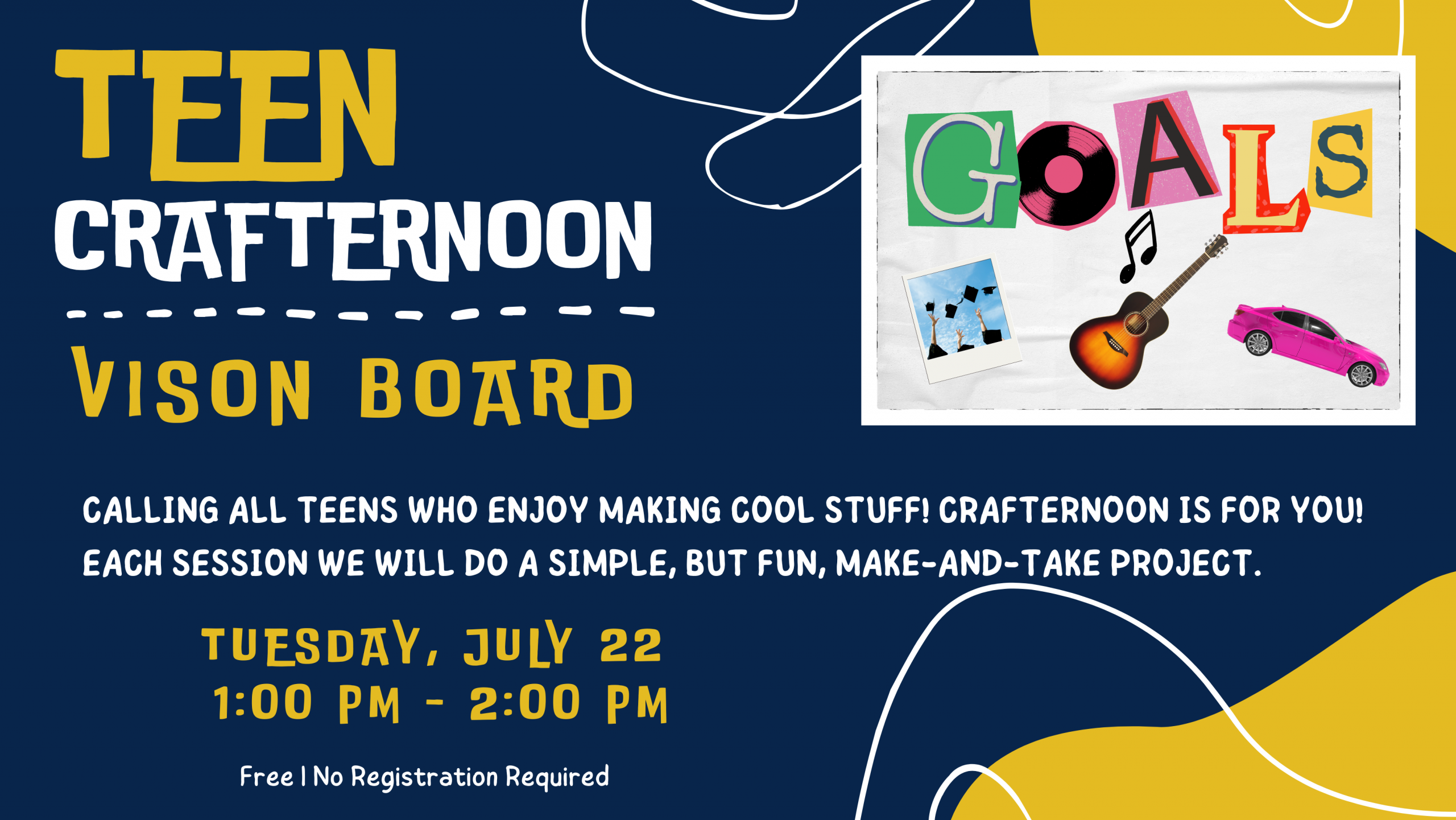 teen crafternoon at the desert foothills library
