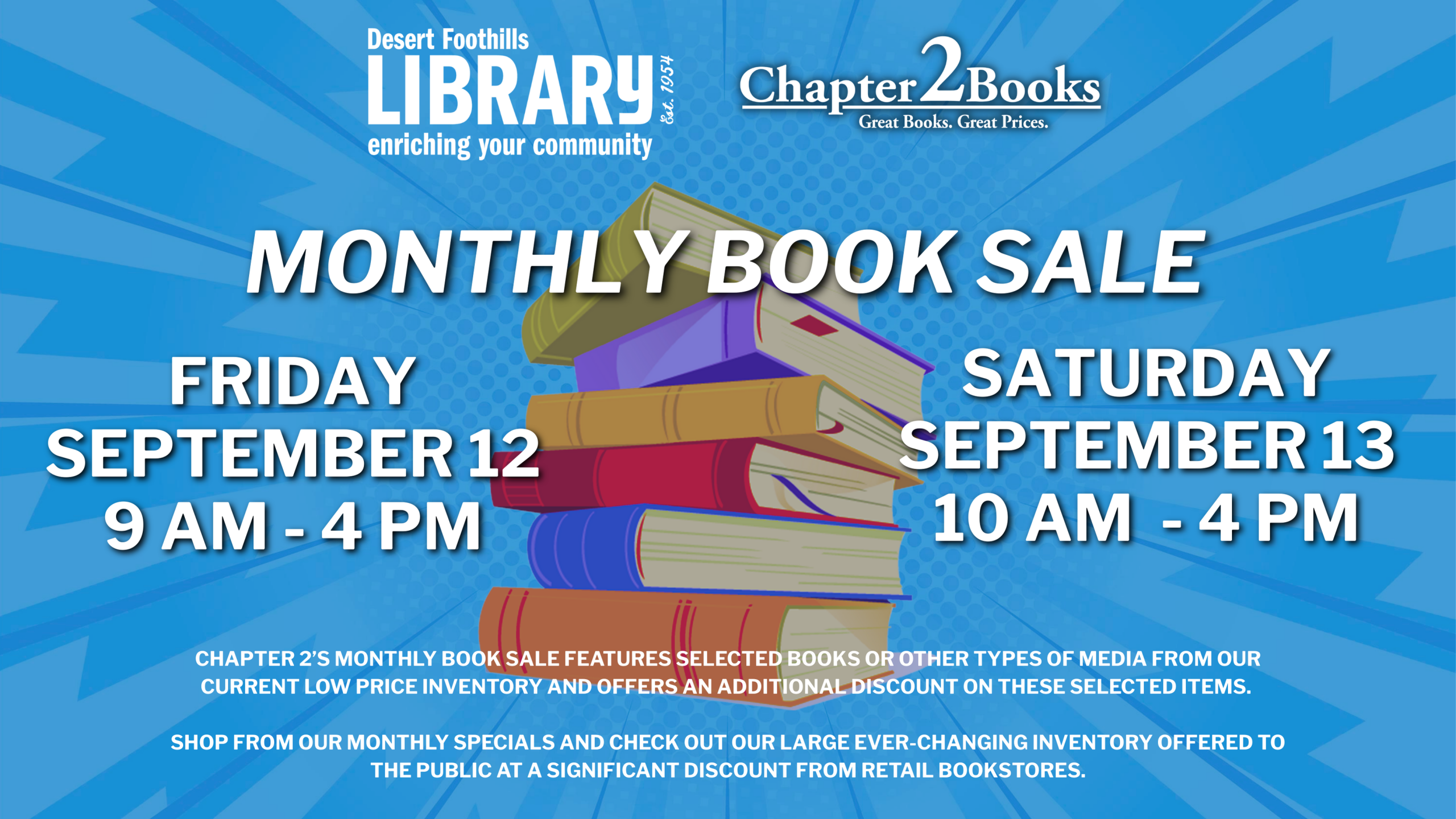 Monthly Book Sale