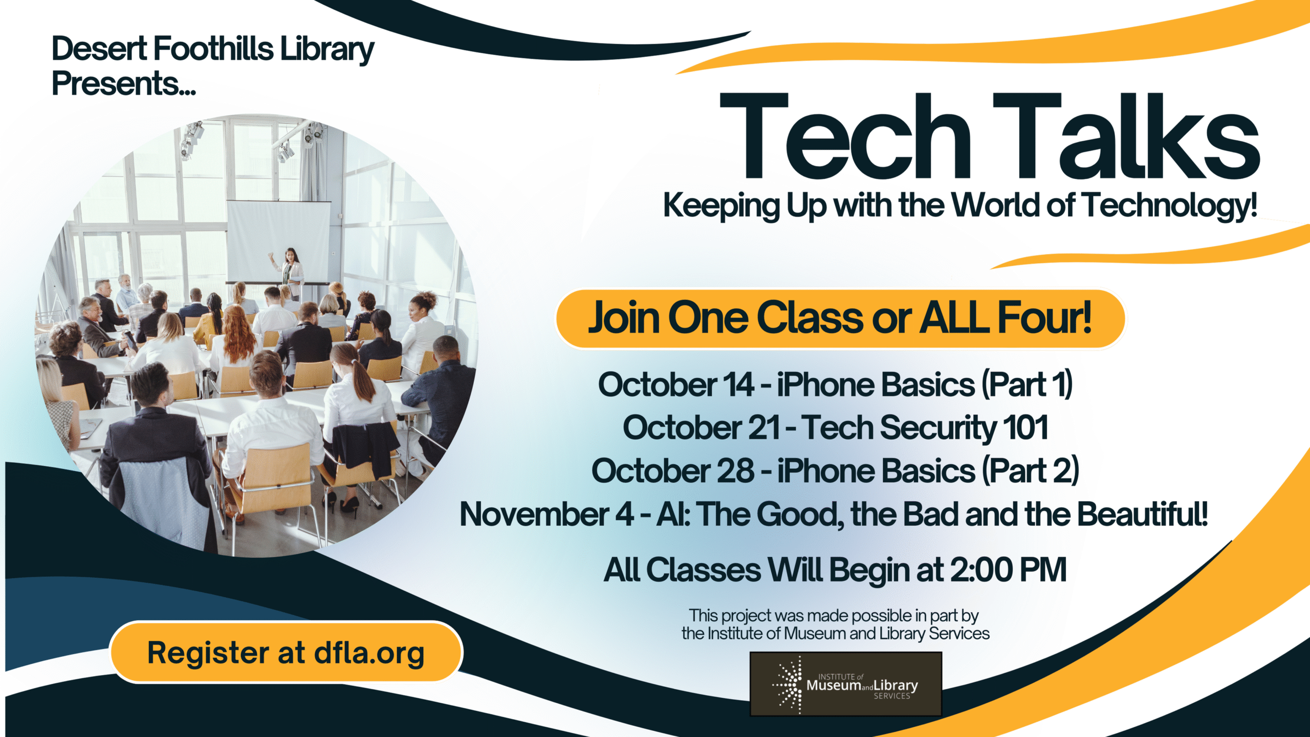 tech talks at the desert foothills library