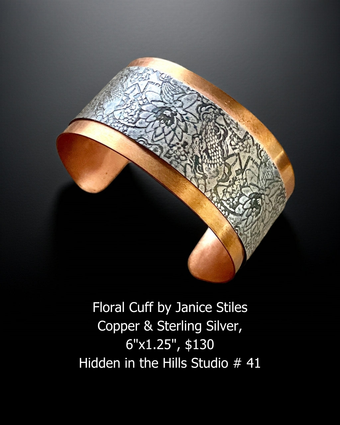 Floral Cuff by Janice Stiles