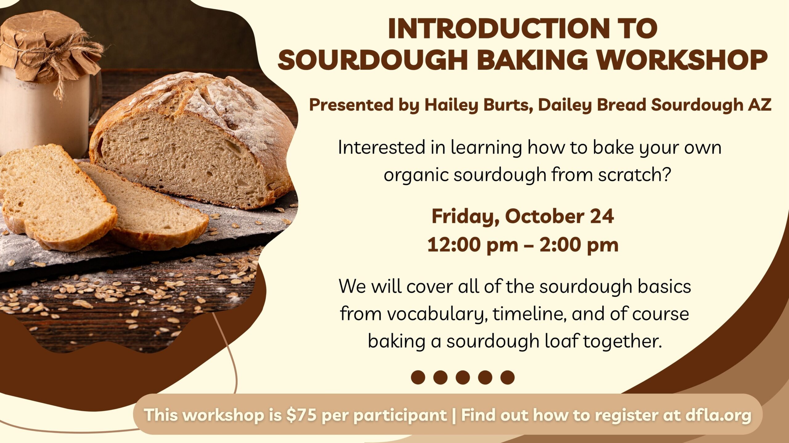 Introduction to Sourdough Baking Workshop (Beginner)