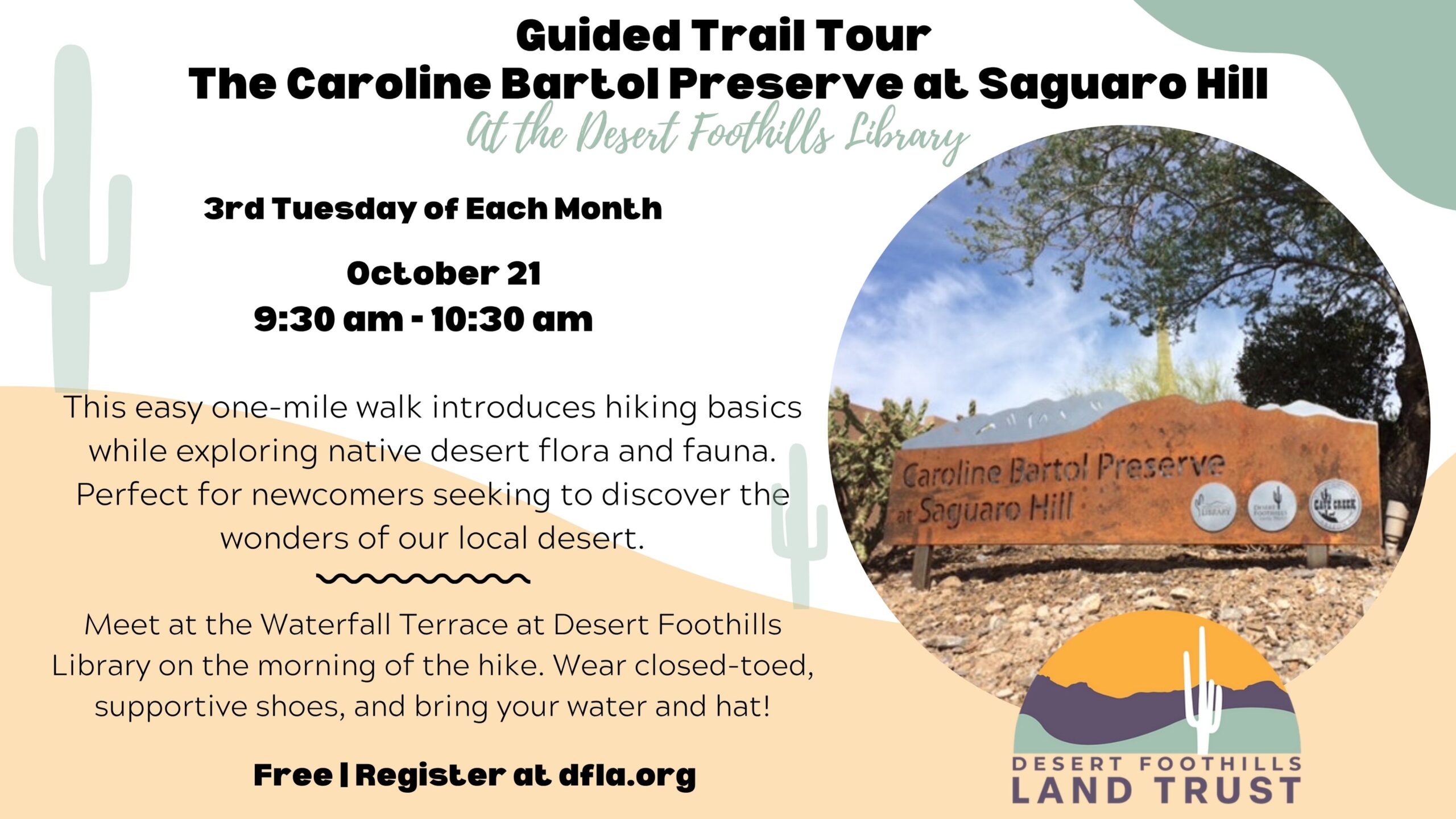 hike at the desert foothills library