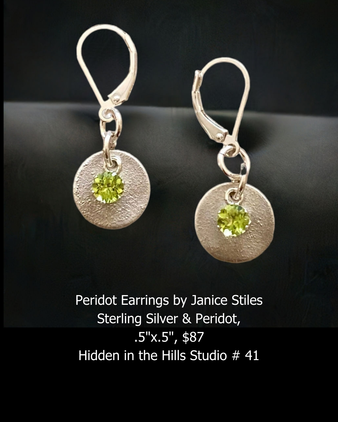 Peridot Earrings by Janice Stiles
