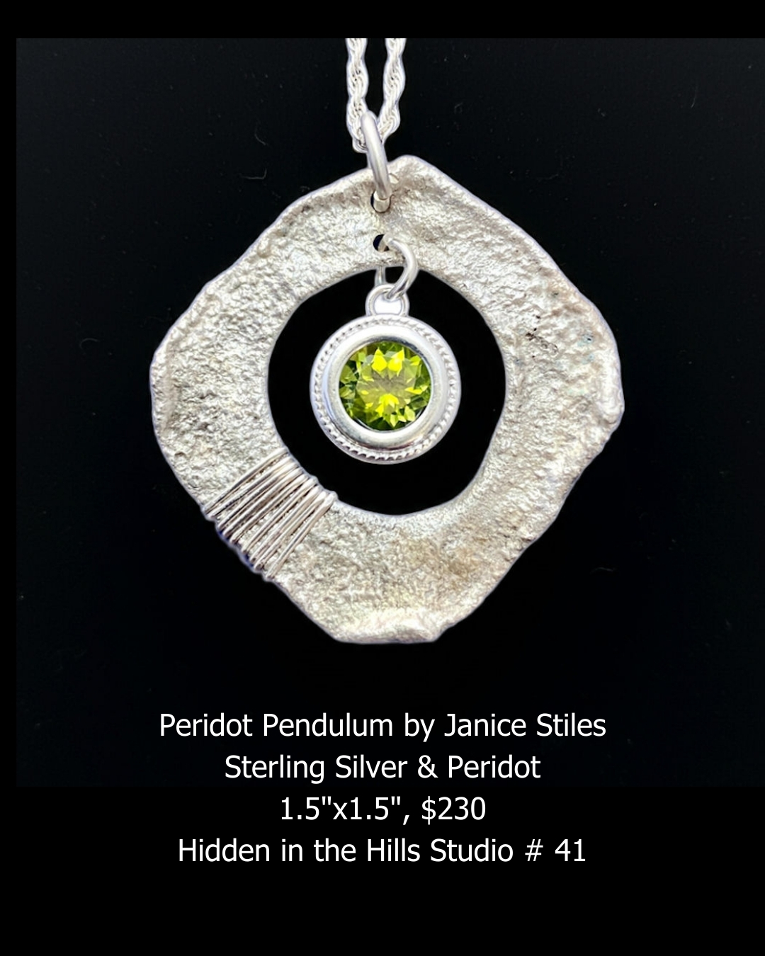 Peridot Pendulum by Janice Stiles
