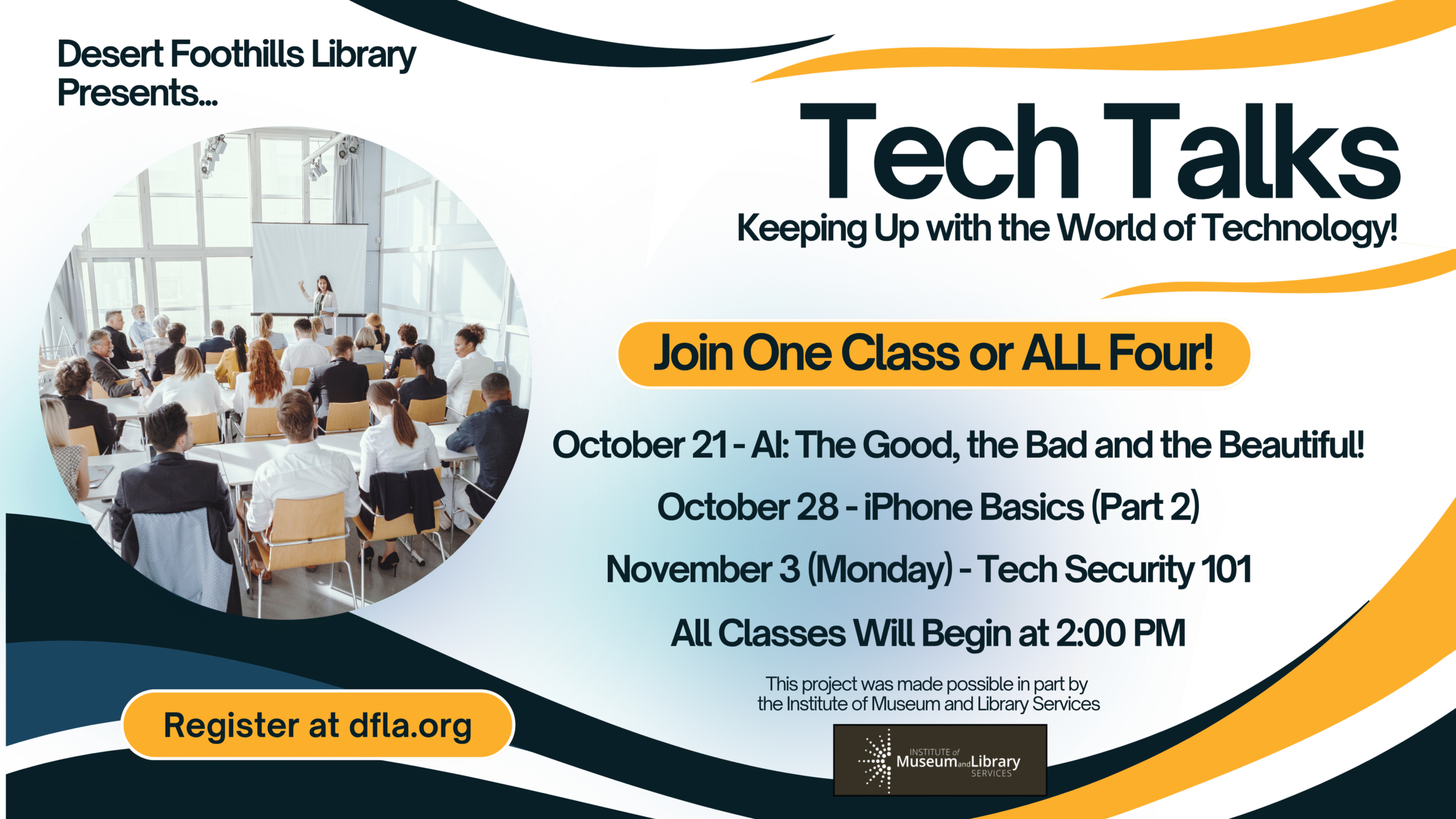 tech talks at the desert foothills library