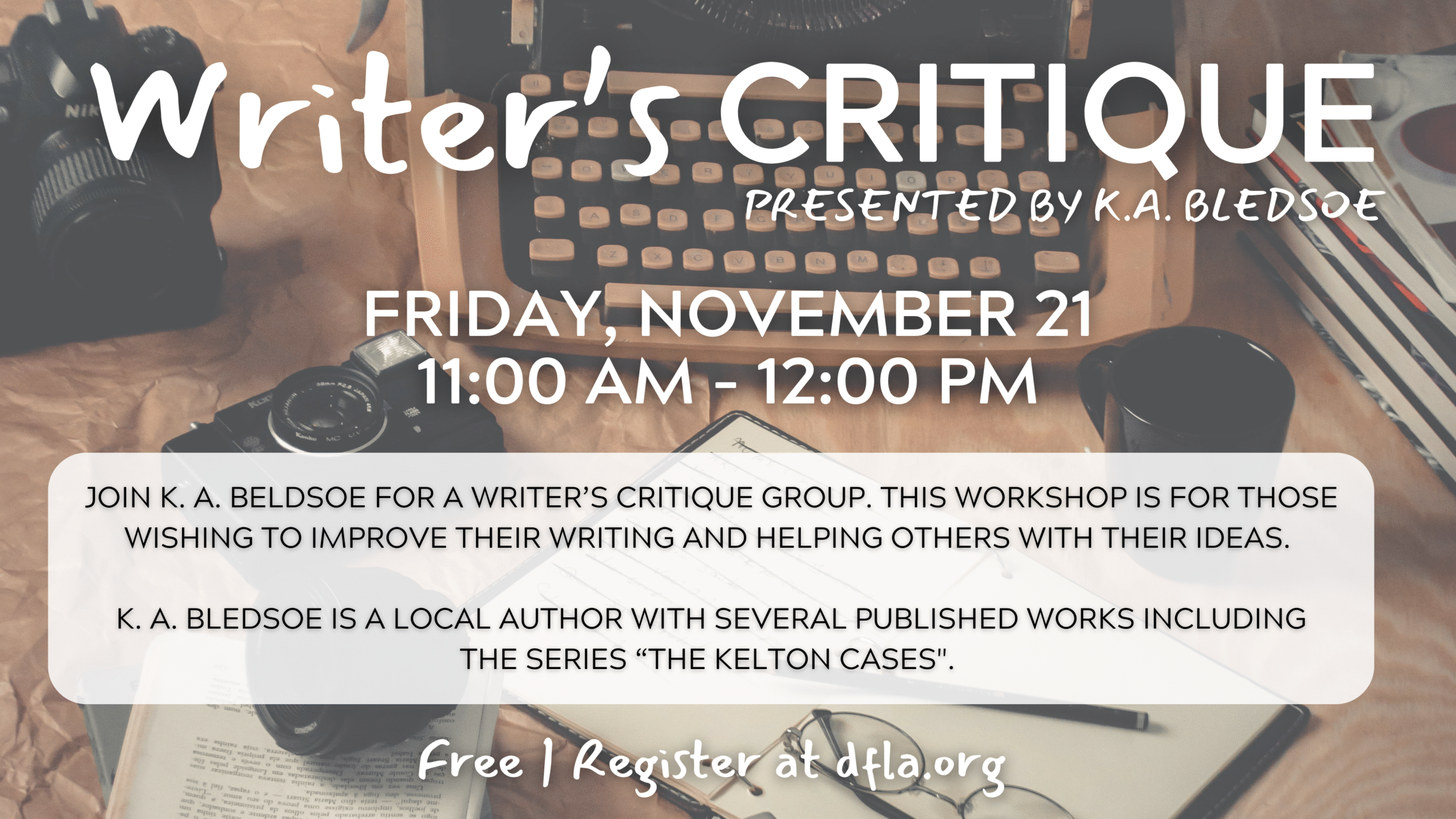 writer's critique class at the desert foothills library