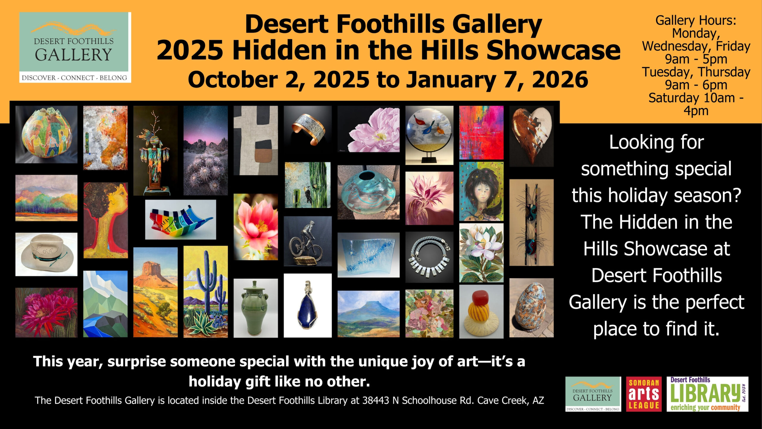 Desert foothills art gallery at the desert foothills library