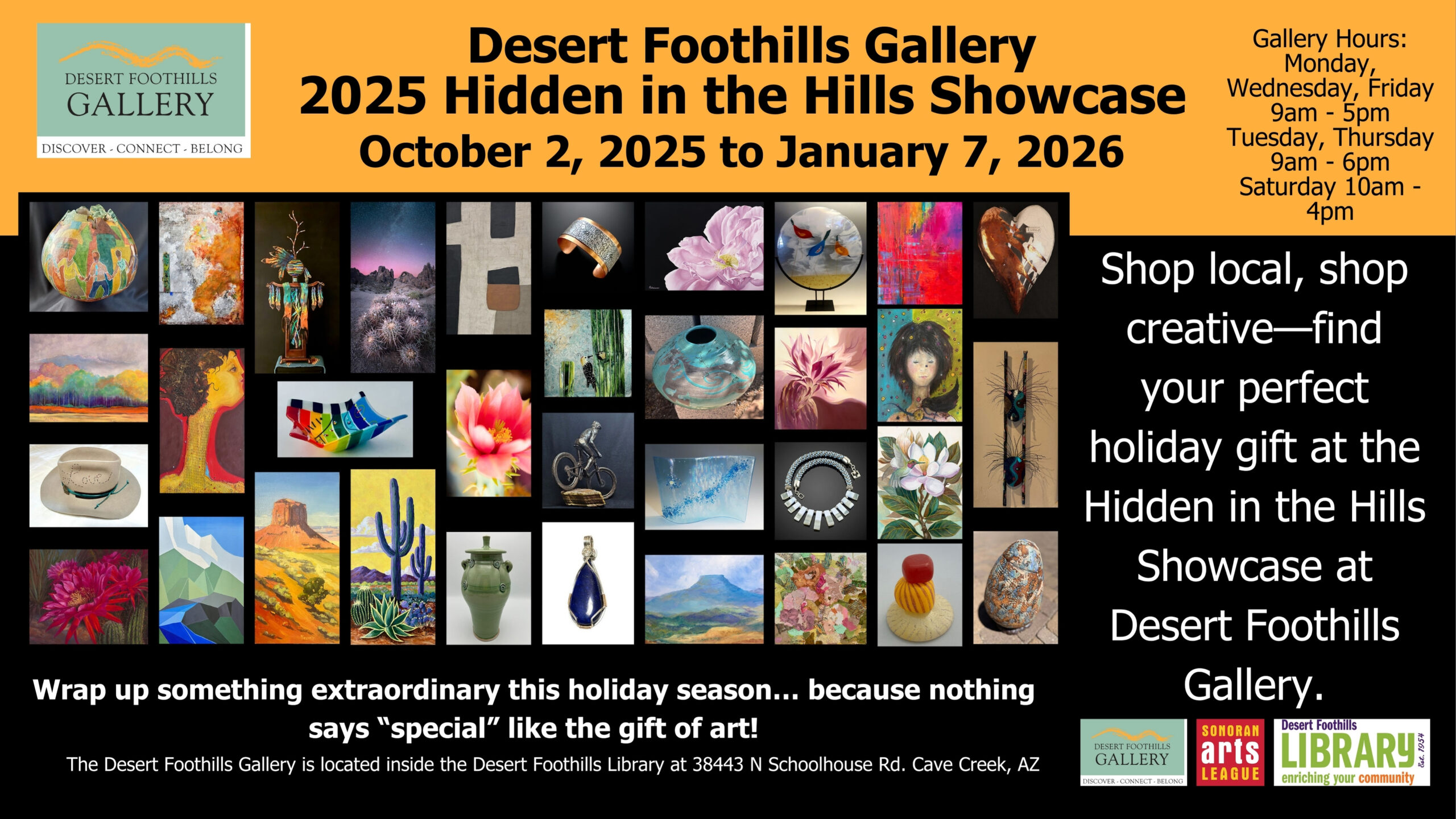 desert foothills art gallery inside the desert foothills library