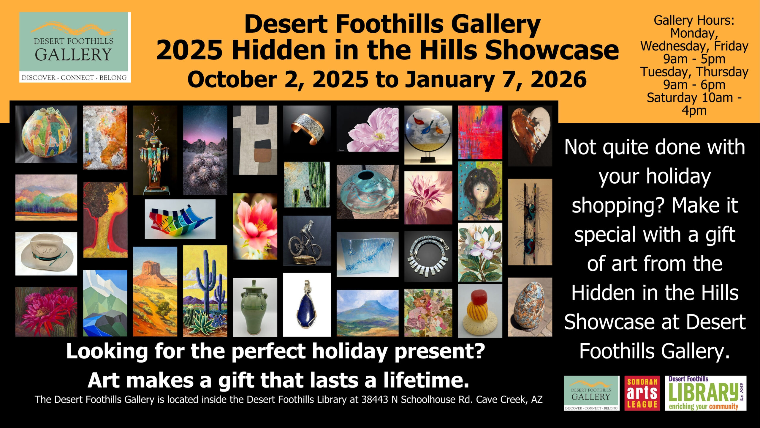 desert foothills art gallery inside the desert foothills library