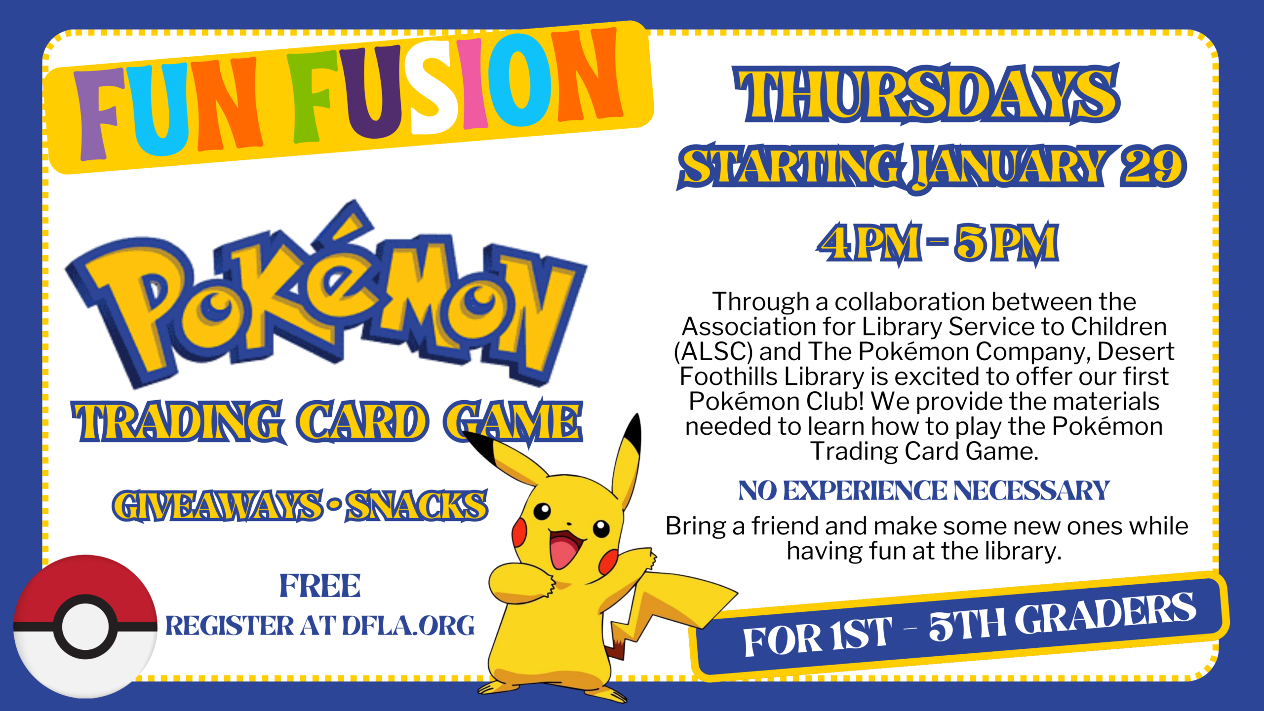 pokemon game for kids at the desert foothills library