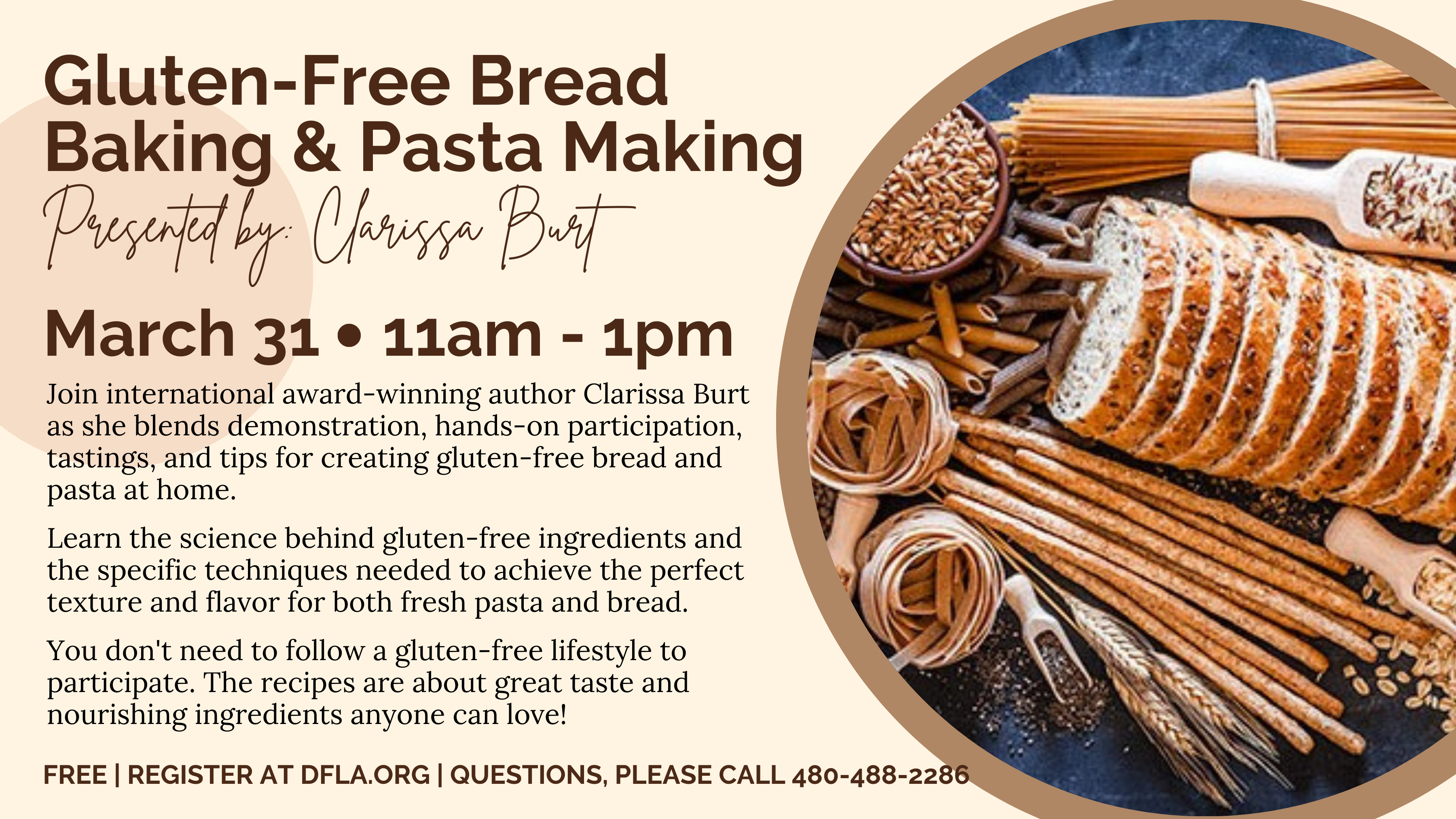 gluten free bread making at the desert foothills library