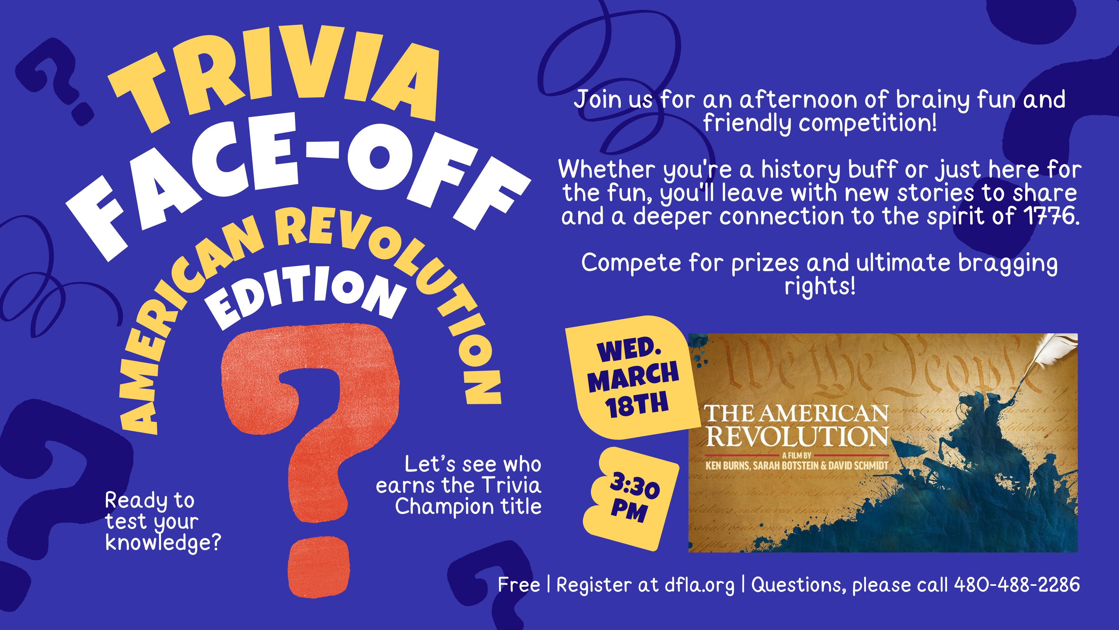 american revolution trivia face off