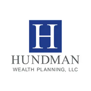Hundman Wealth Planning logo with a blue square featuring a white H above the company name in gray text.