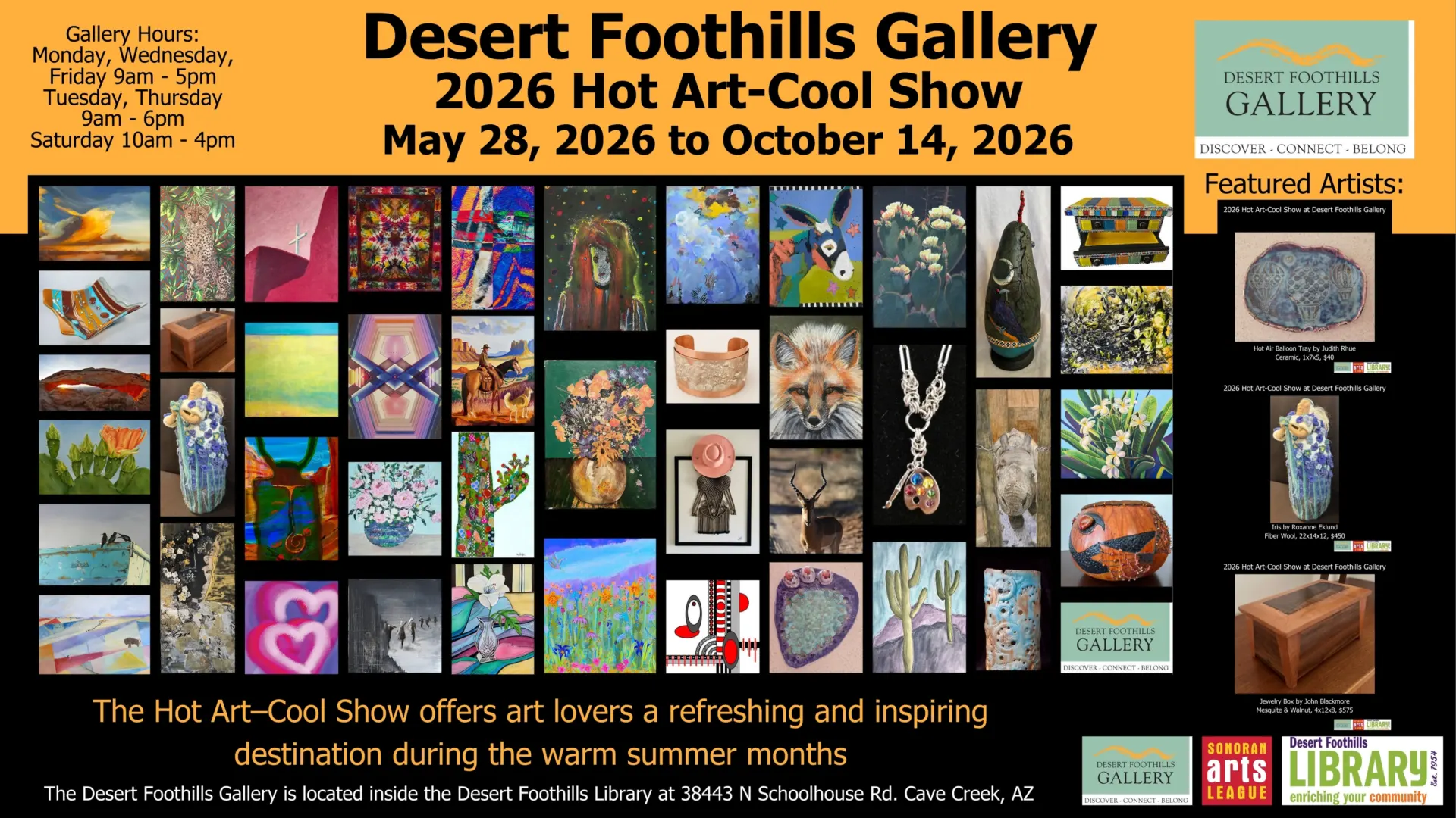 desert foothills art gallery inside desert foothills library