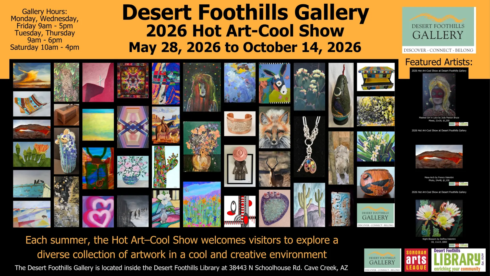 desert foothills art gallery inside desert foothills library