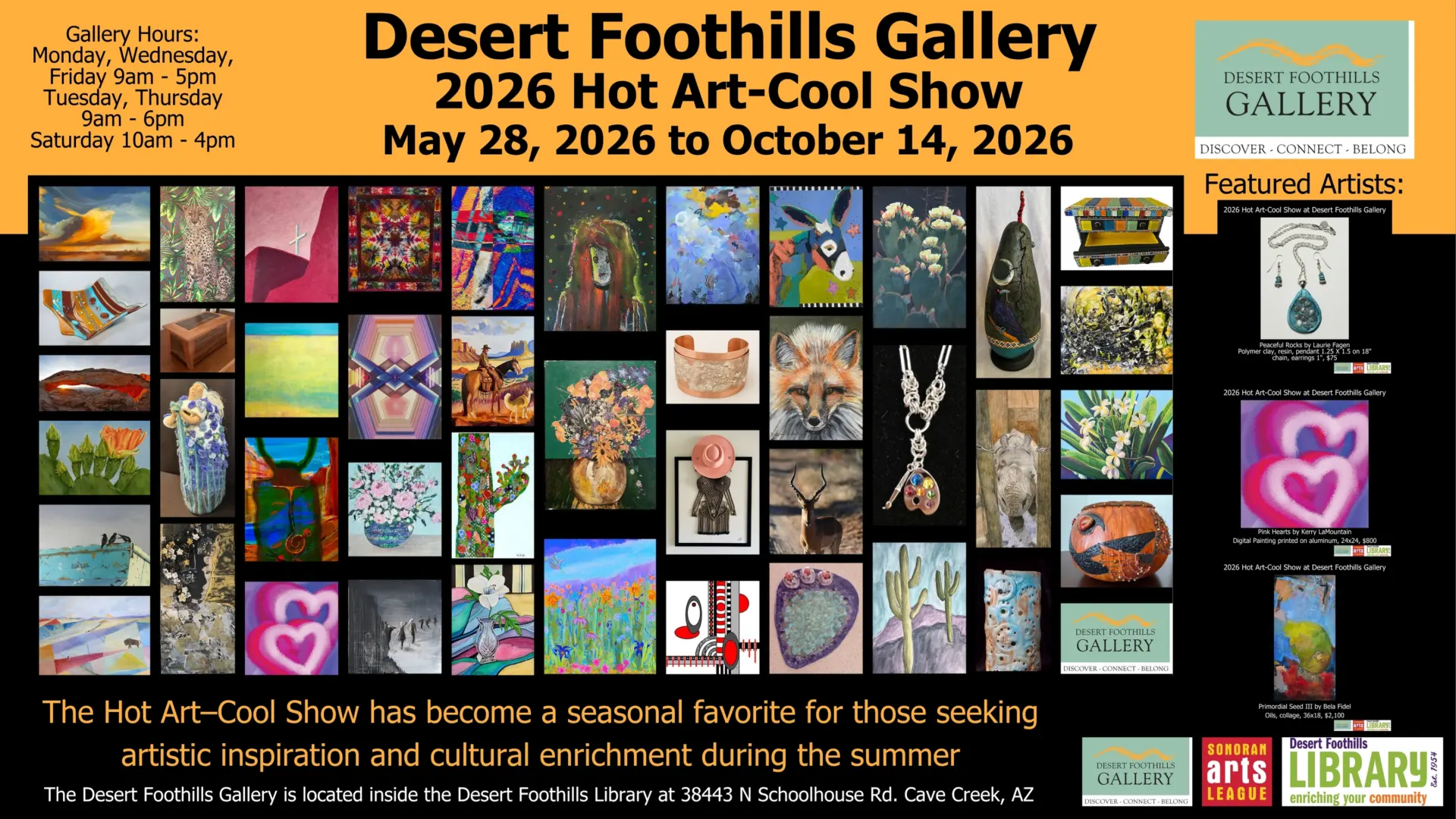 desert foothills art gallery inside desert foothills library