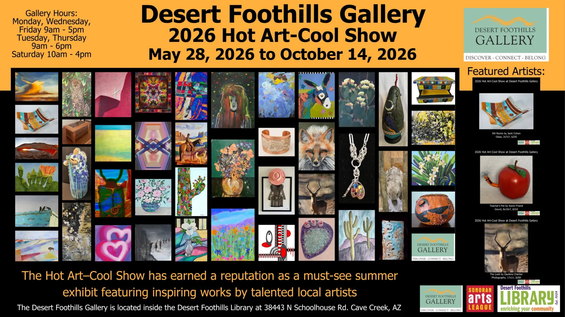 desert foothills art gallery inside desert foothills library