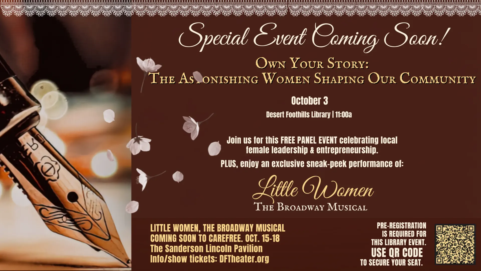 Little women at desert foothills library