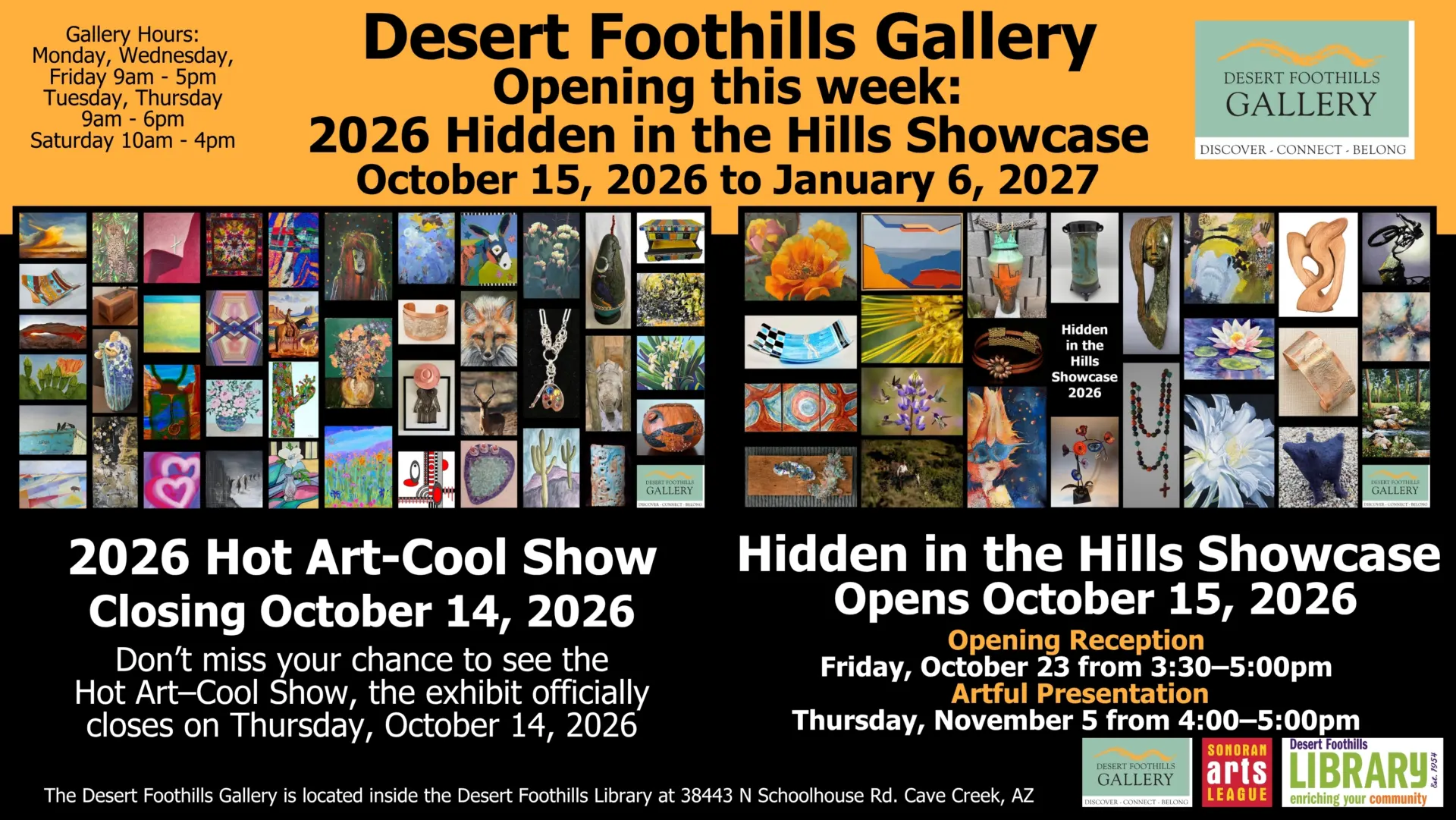 desert foothills art gallery inside desert foothills library