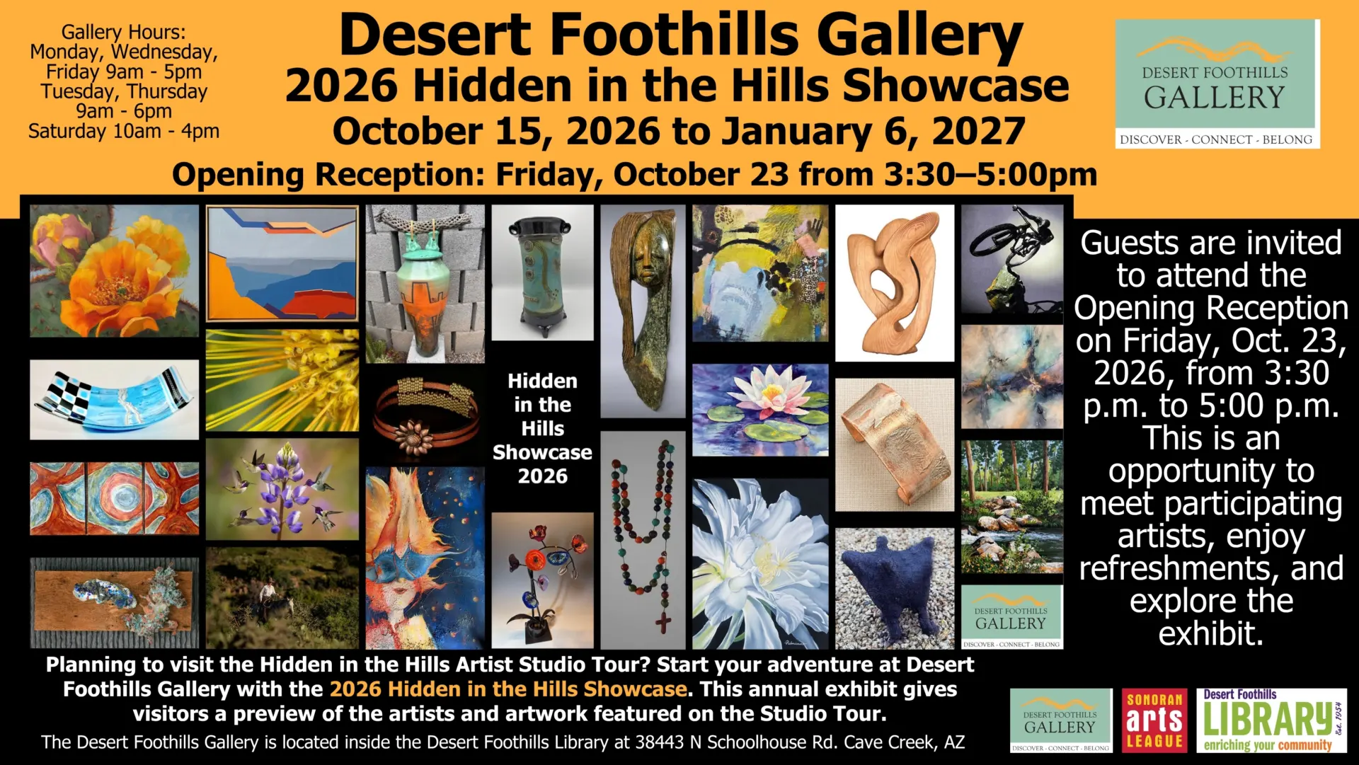 desert foothills art gallery inside desert foothills library