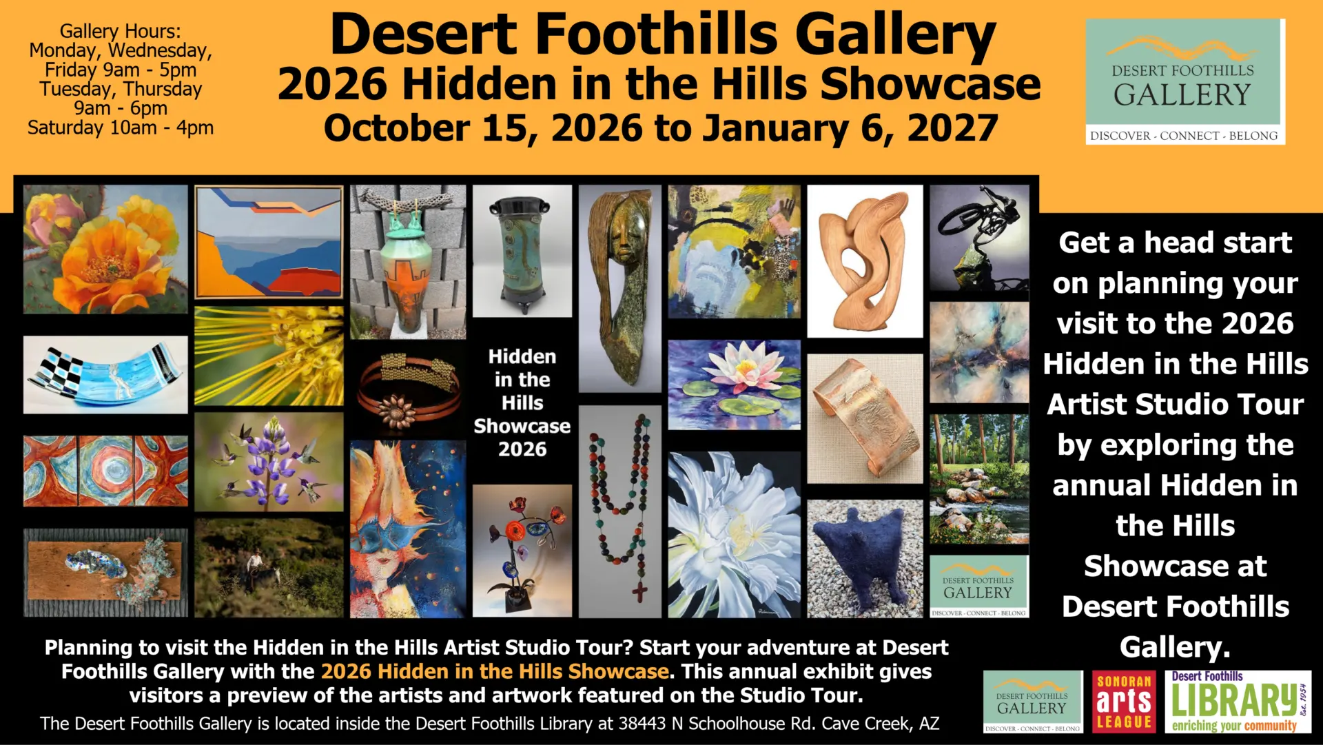Desert foothills art gallery inside desert foothills library